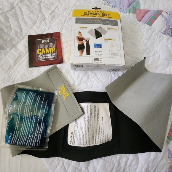 Back Support Slimmer Belt With Hot&Cold Therapy Gel Pack Everlast - Picture 2 of 10